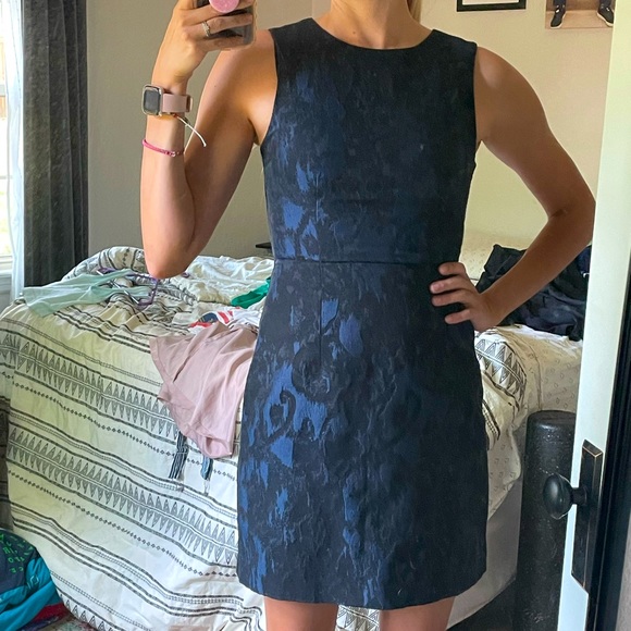 H&M Black & Navy Cocktail Dress - Picture 1 of 5